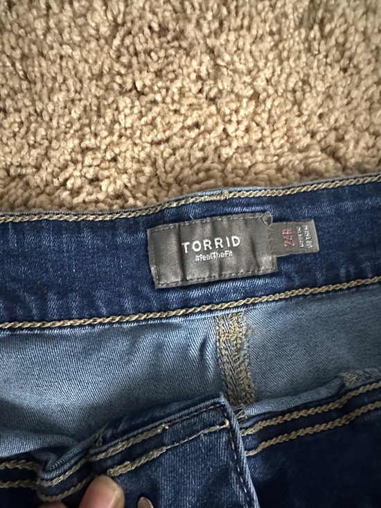 Torrid Dark Blue Denim Jeans Size 24 - Picture 4 of 5